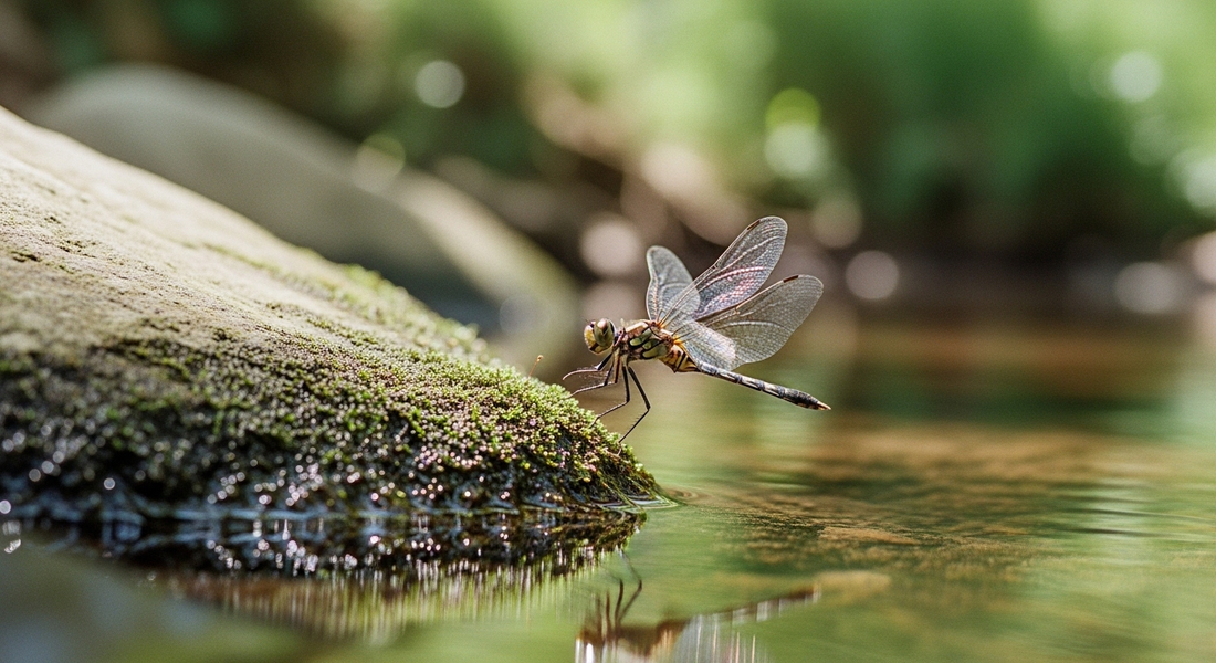 水辺のトンボ
